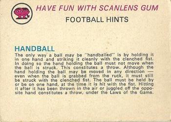 1977 Scanlens VFL #49 Ian Cooper Back